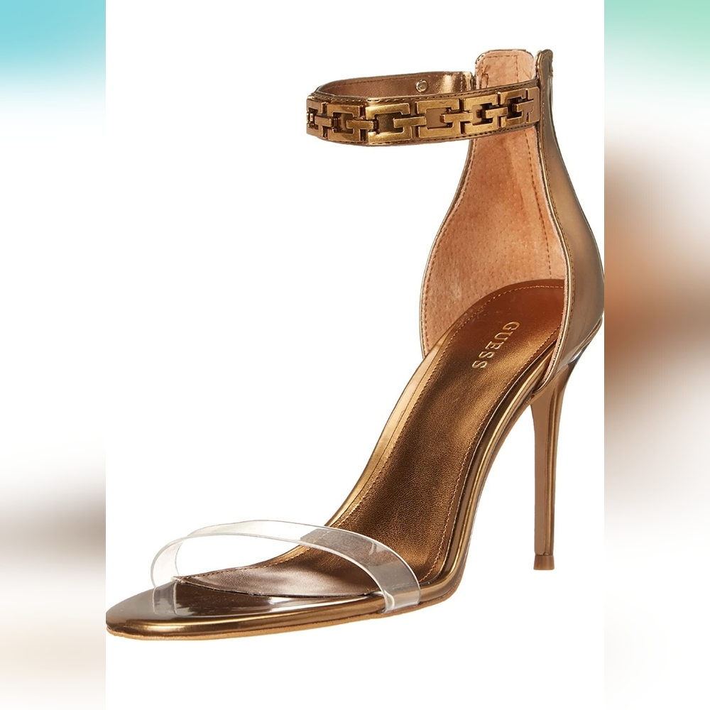 Guess bronze sandal heels